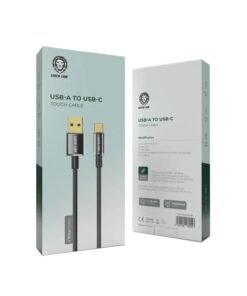 Green-Lion-USB-A-To-USB-C-Tough-Cable-1M-Black