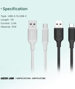 Green-Lion-USB-A-to-USB-C-PVC-Cable-1M-2.4A-3