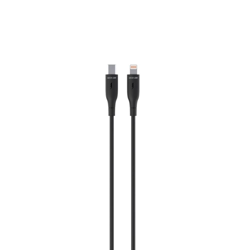 Green-Lion-USB-C-To-Lightning-PVC-Cable-Black