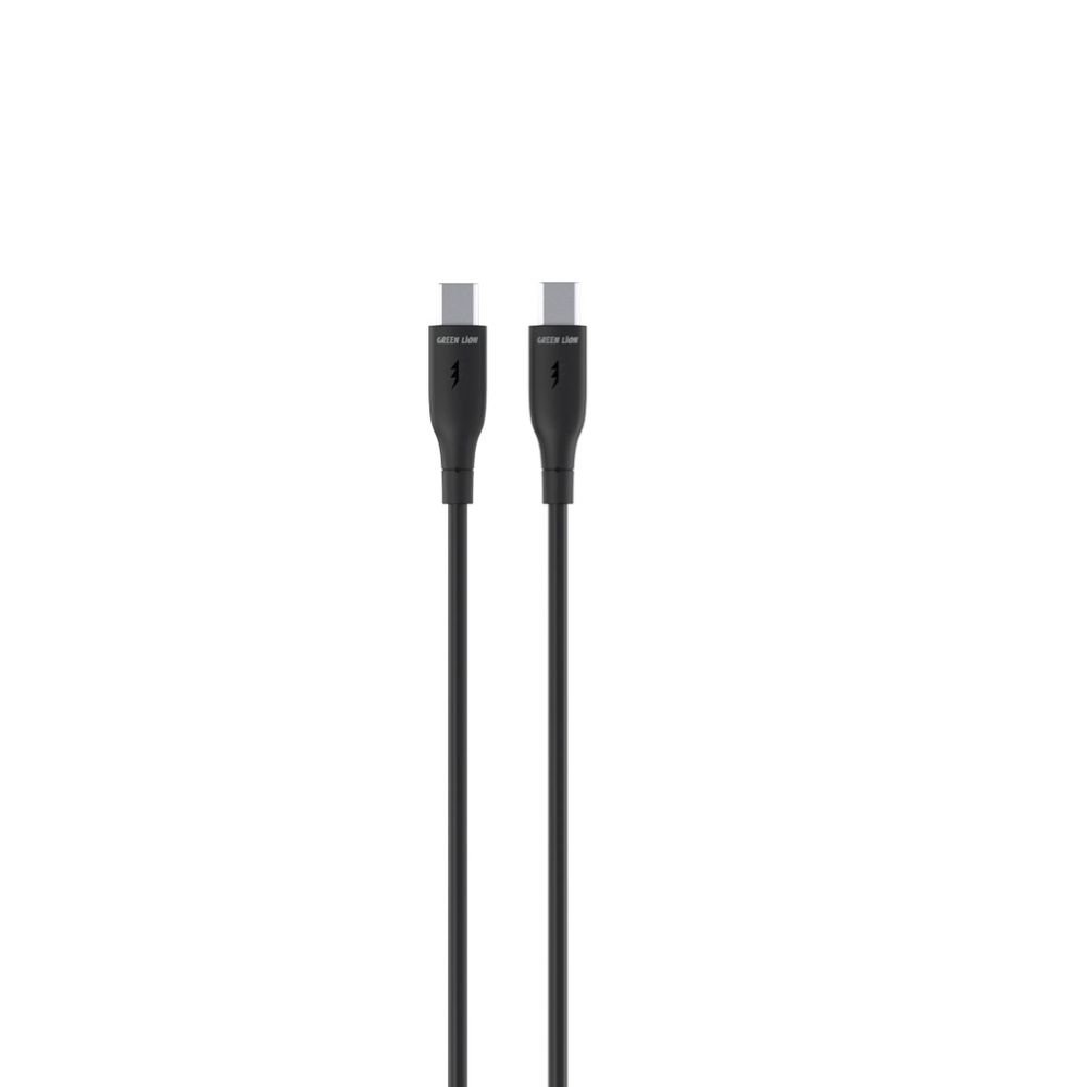 Green-Lion-USB-C-To-USB-C-PVC-Cable-Black