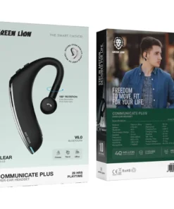 Alternative view of Green Lion Communicate Plus Over-Ear Headset – Black